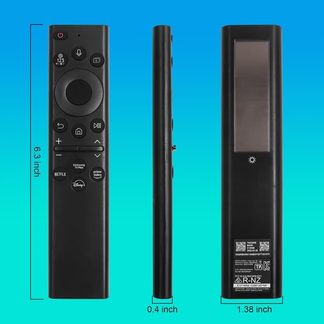 Thumbnail 6 de BN59-01385A Solar Frame TV Voice Remote Replacement for Samsung Smart TVs (Rechargeable Solar + USB-C)