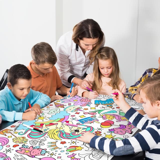 Thumbnail 4 de Gatherfun Unicorns Giant Coloring Poster 31.5x72