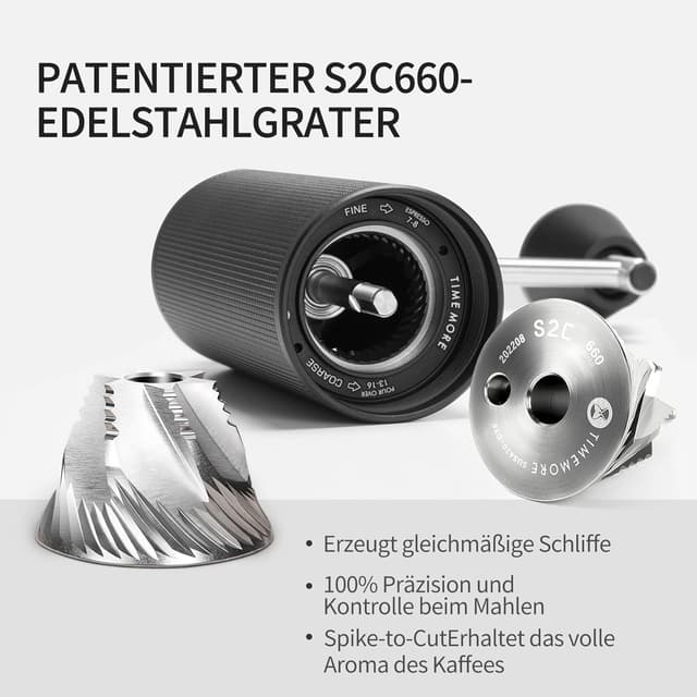 Detalle de TIMEMORE Chestnut C3S Max 25 g Handmühle