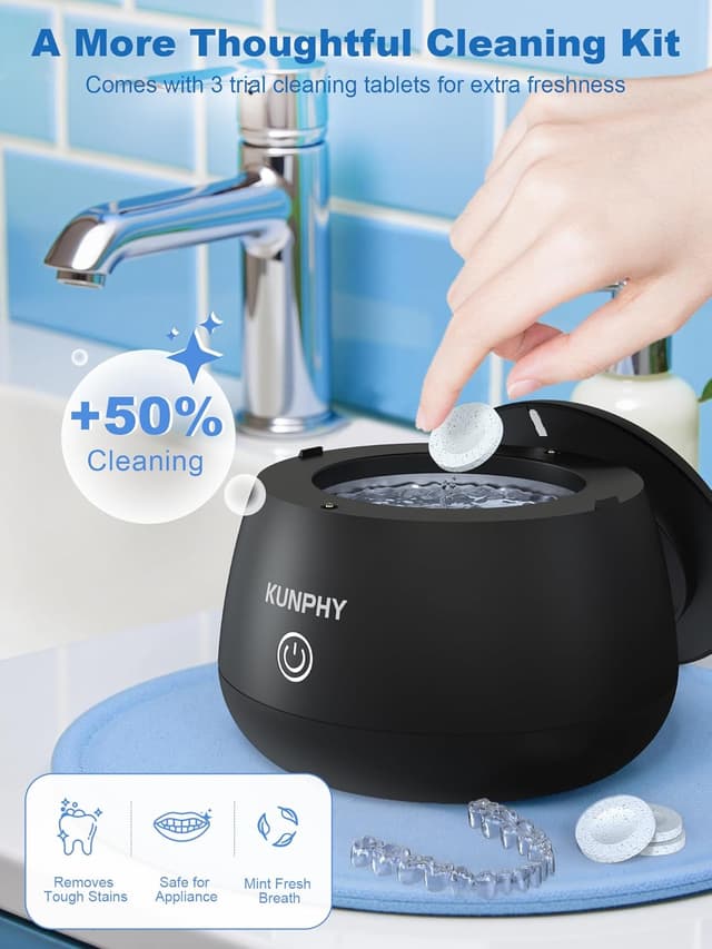 Detalle 2 de KUNPHY 2026 Ultrasonic Retainer Cleaner 7oz