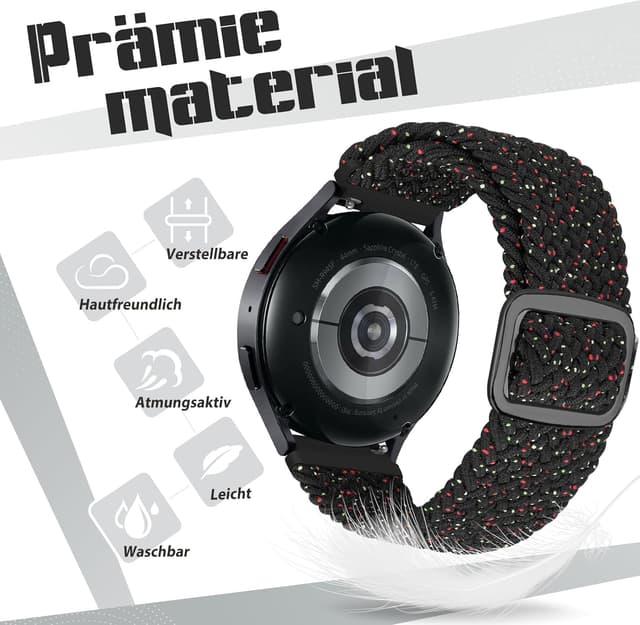 Detalle 1 de Yunshare Geflochtenes Uhrenarmband 22 mm