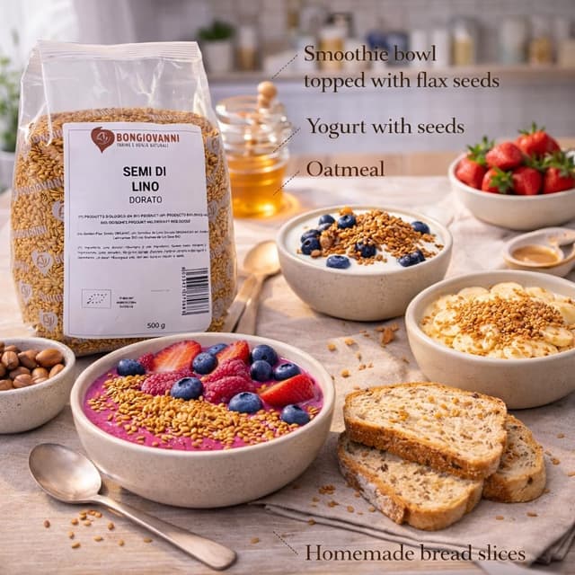 Thumbnail 6 de Semi di lino dorati BIO 500g