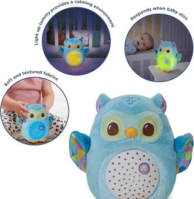 Detalle 2 de VTech Baby Twinkle Lights Owl soothing toy with nature sounds, white noise and songs (English version)