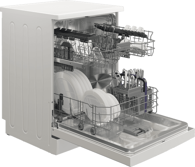 Detalle 2 de Lavavajillas Beko BDFN26440WC reacondicionado grado C, 60 cm y 14 servicios