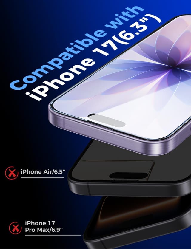 Detalle de Magic John iPhone 17 tempered glass 2 pack