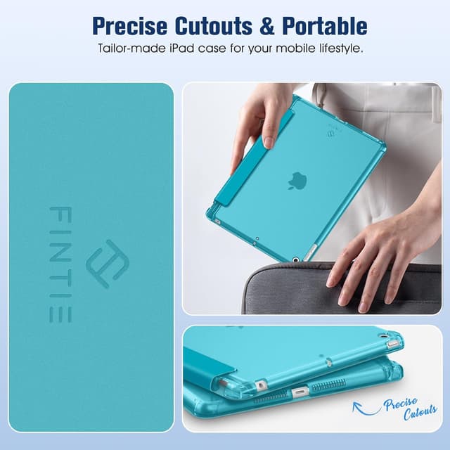 Thumbnail 6 de Fintie Schutzhülle für iPad 9. Generation / iPad 8. / iPad 7 (10,2 Zoll) mit Stifthalter – Türkis