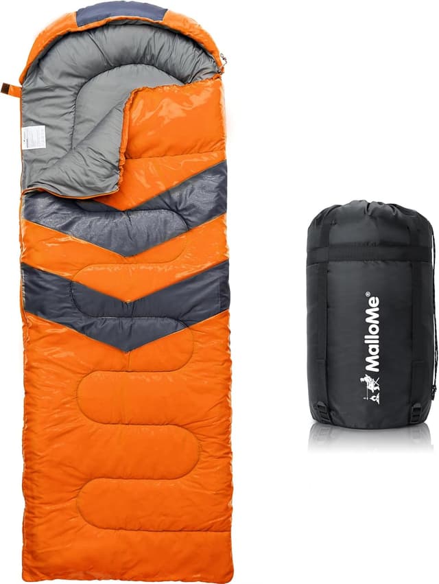 Thumbnail 6 de MalloMe Schlafsack Outdoor für Erwachsene & Kinder – Winterschlafsack mit Kompressionssack