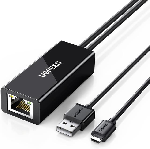 Imagen de UGREEN Adaptador Micro USB a Ethernet RJ45 🌐 Con Cable 1M en OfertitasTOP