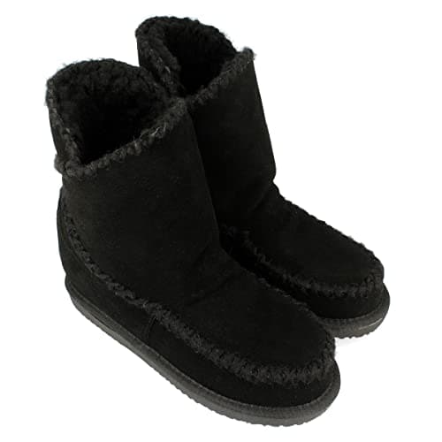 Detalle de GIOSEPPO 42114 Botines negros estilo australiano con cuña