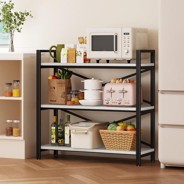 Detalle 1 de Homeiju 3 Tier Bookshelf 31.49" Width