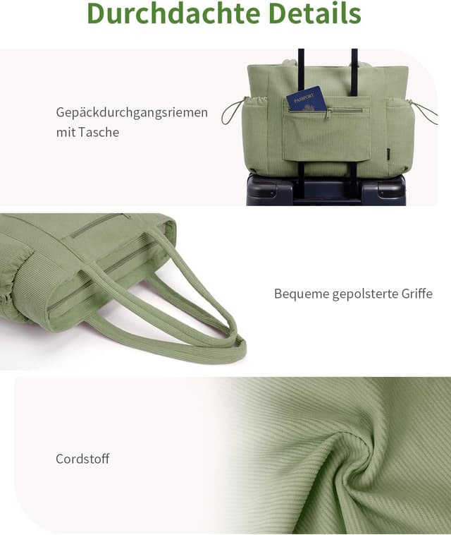 Thumbnail 6 de ECOHUB Cord Tasche Damen Groß