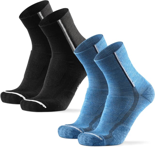 Detalle de DANISH ENDURANCE Calze da ciclismo in lana merino per uomo e donna (2 paia) termiche e traspiranti