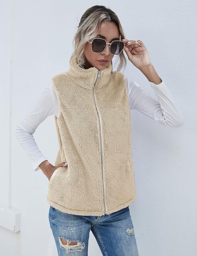 Detalle 2 de Rapbin Teddy Fleece Weste Damen