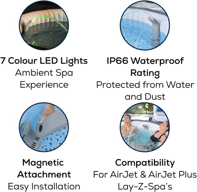 Thumbnail 1 de Bestway Lay-Z-SPA Xtras LED-Wasserfall 46 x 17 x 10,4 cm