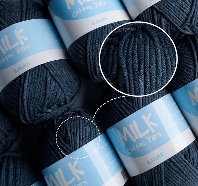 Thumbnail 4 de ilauke Lot de 12 pelotes Laine Très Doux 5-ply