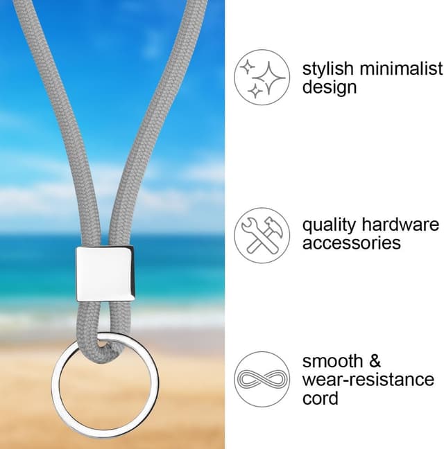 Thumbnail 2 de Vicloon Cordon tour de cou Gris 1 pièce