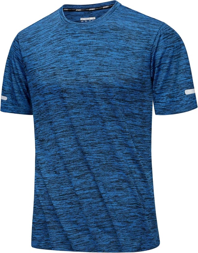 Detalle de MAGCOMSEN men’s quick-dry gym running T-shirt (lightweight, breathable)