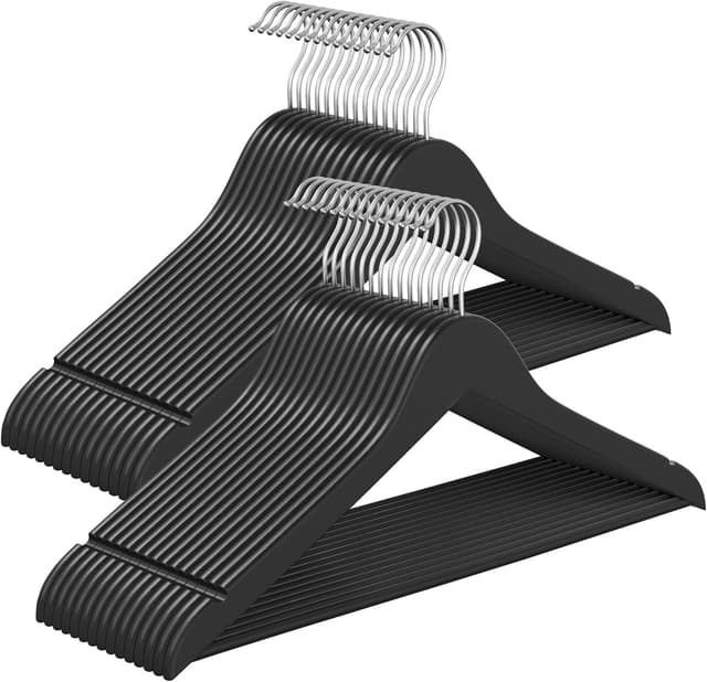 Detalle de SONGMICS Holz-Kleiderbügel Set 30 Stück