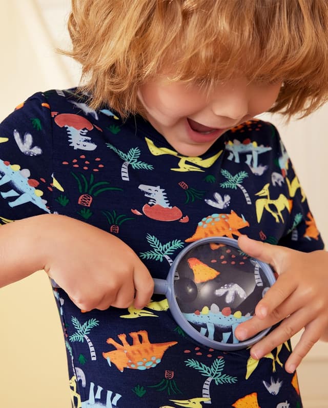 Detalle 2 de babee Reshinee Bamboo Viscose Toddler Car Pajamas Set (2-Piece) — 12M to 8Y