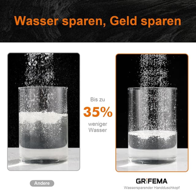 Detalle 2 de Handbrause GRIFEMA G807 mit 3 Strahlarten