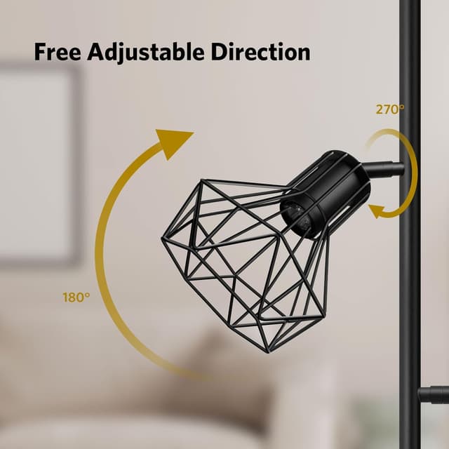 Detalle 2 de BBHome Industrielle Stehlampe