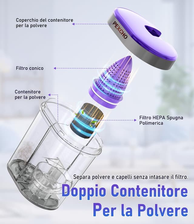 Thumbnail 5 de PEXCHO Battimaterasso 500W rimuove il 99% degli allergeni