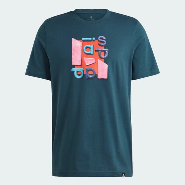 Detalle de Adidas Camiseta Sportswear Photo Real Two-Tone Turquesa