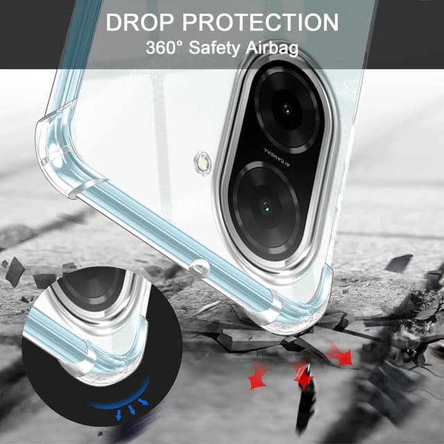 Detalle de Cover Pnakqil per Xiaomi Redmi A5 4G con cordino e tracolla/ girocollo verde