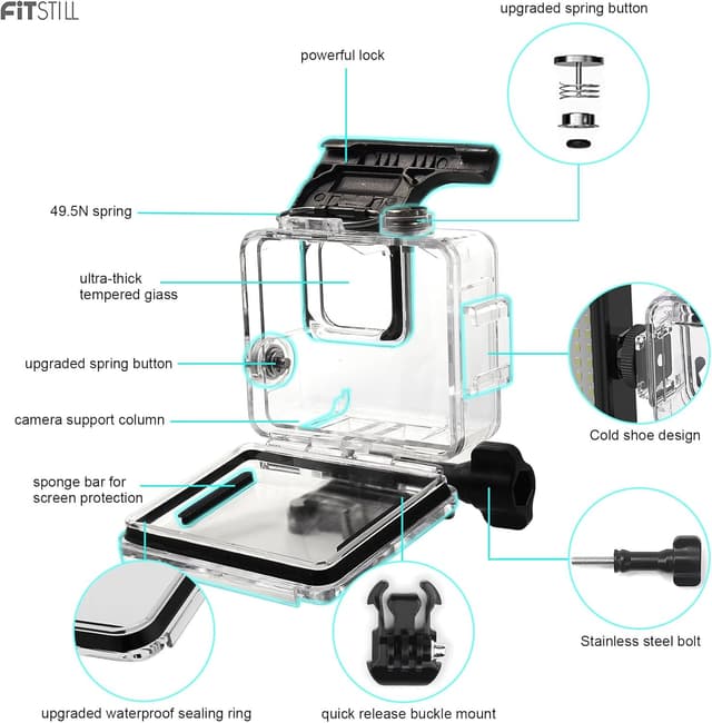 Thumbnail 3 de FitStill 45 M Unterwassergehäuse für GoPro