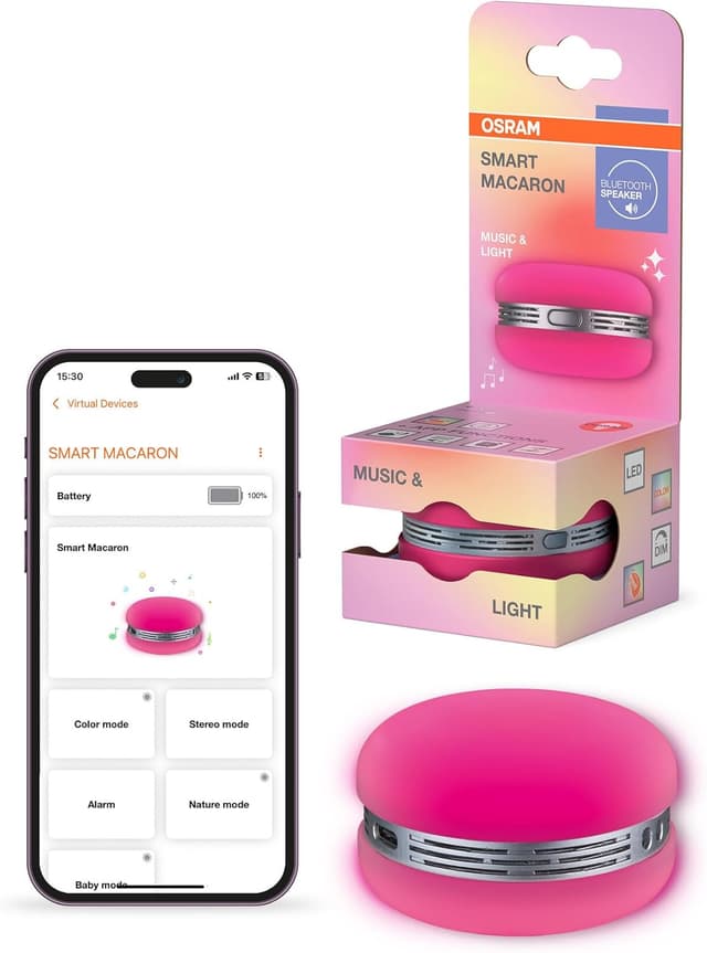 Detalle de Bluetooth-Lautsprecher Smart Macaron Pink