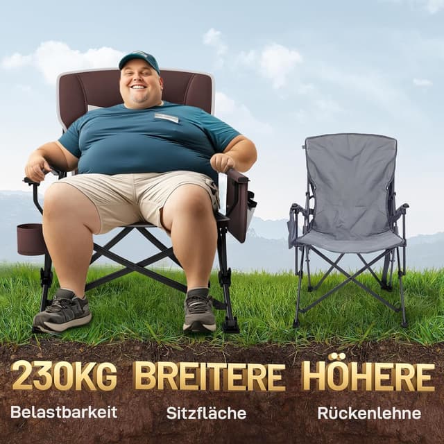 Detalle 2 de EVER ADVANCED Campingstuhl 230 kg Belastbarkeit