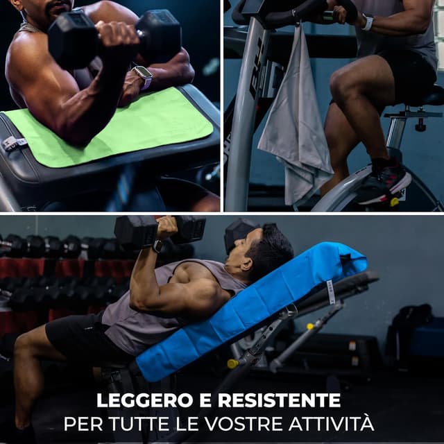 Detalle 2 de ZENACROSS Zenacross Asciugamano Palestra (Set di 3) in microfibra con borsa per trasporto