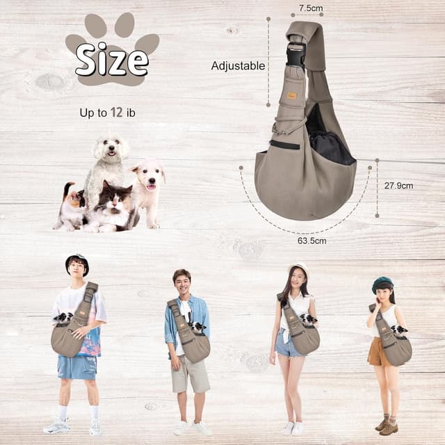 Thumbnail 5 de CUBY Puppy Carrier adjustable sling for small dogs