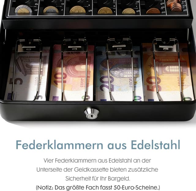 Detalle de GREELUE Geldkassette Groß Abschließend 30x24x9 cm