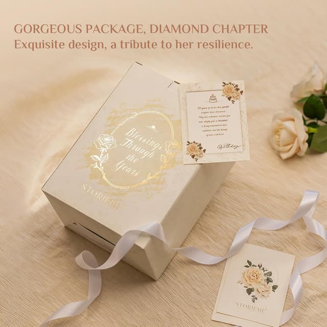 Detalle 2 de Storieme 70th Birthday Angel Figurine (Hand-Painted Resin) – 19cm Heart-Craddling Tribute Gift-Ready