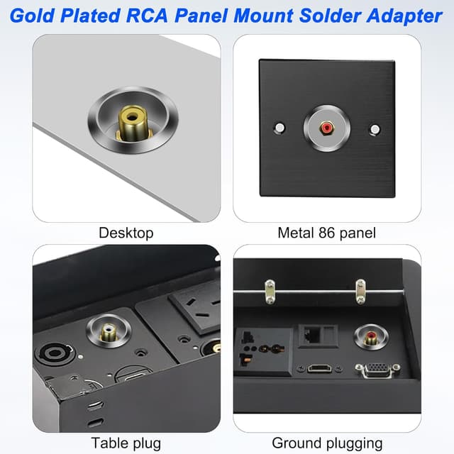 Thumbnail 4 de MEIRIYFA RCA Panel Mount Coupler 3pcs