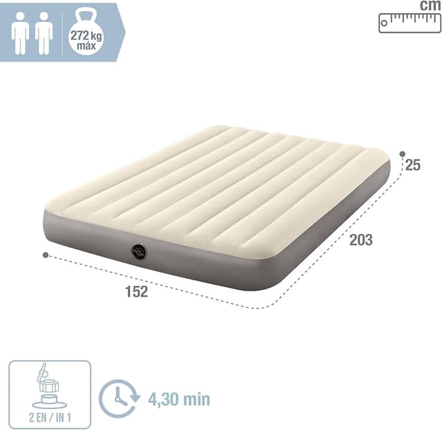 Detalle 2 de Intex 64103 colchón hinchable 152 x 203 cm