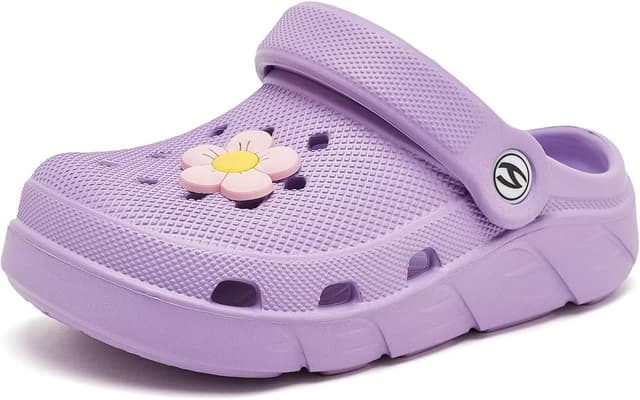 Detalle 2 de HOBIBEAR Unisex Kinder Classic Clogs – atmungsaktive Gartenschuhe & Hausschuhe mit rutschfester Sohle