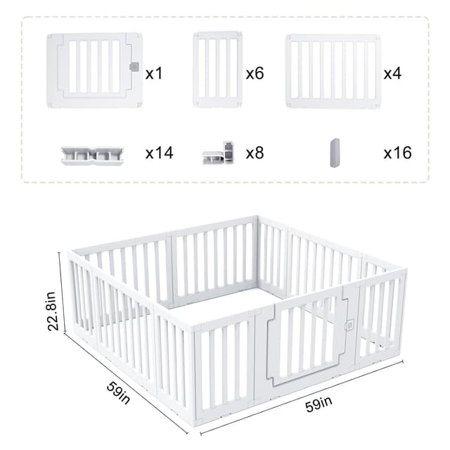 Detalle de Gupamiga Laufgitter Baby 150 x 150 cm