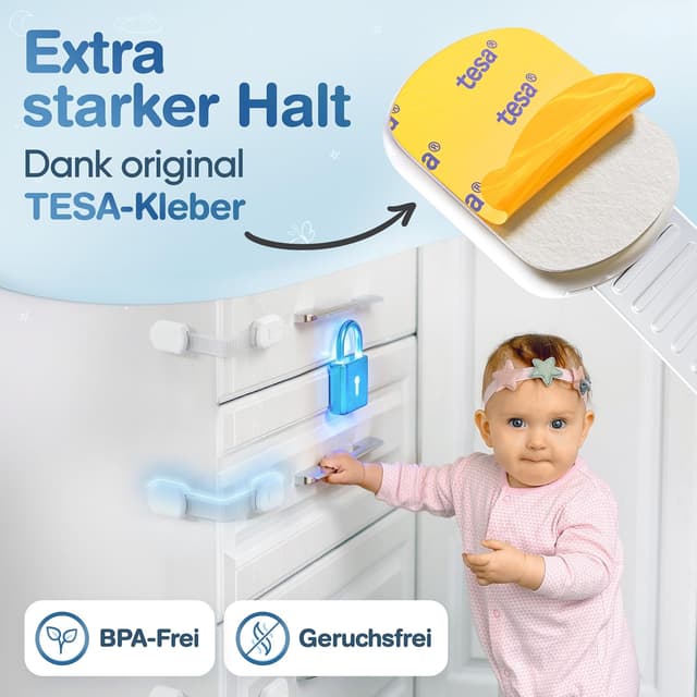 Thumbnail 1 de MUTKIND 8x Kindersicherung Schrank 8er-Pack