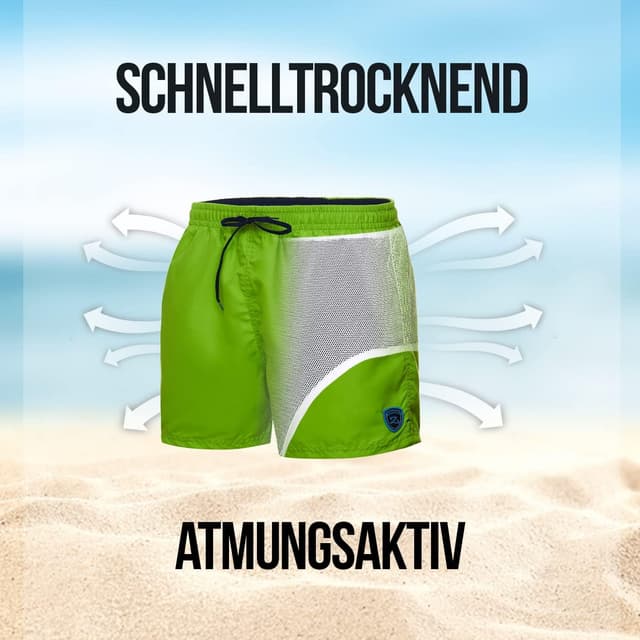 Detalle de Zagano Badehose Herren Schnelltrocknend S‑6XL