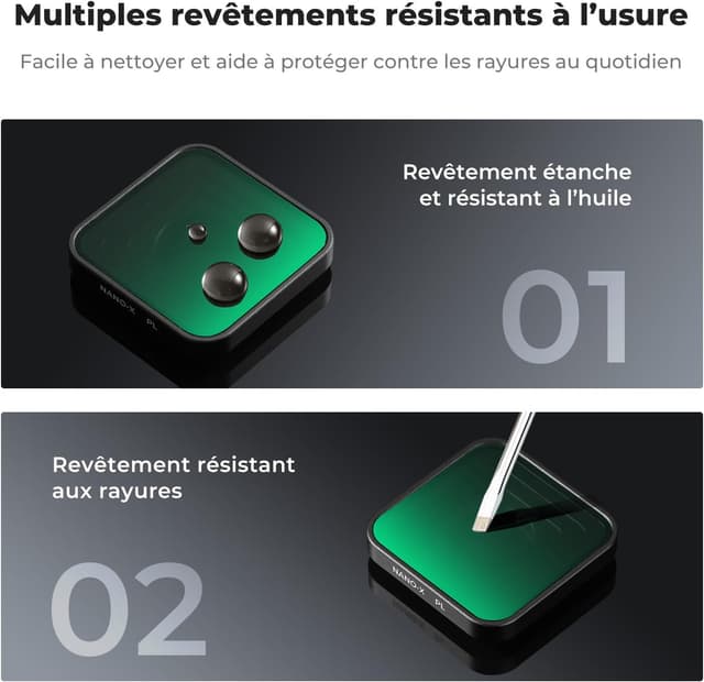 Thumbnail 4 de K&F Concept Filtre polarisant 4K