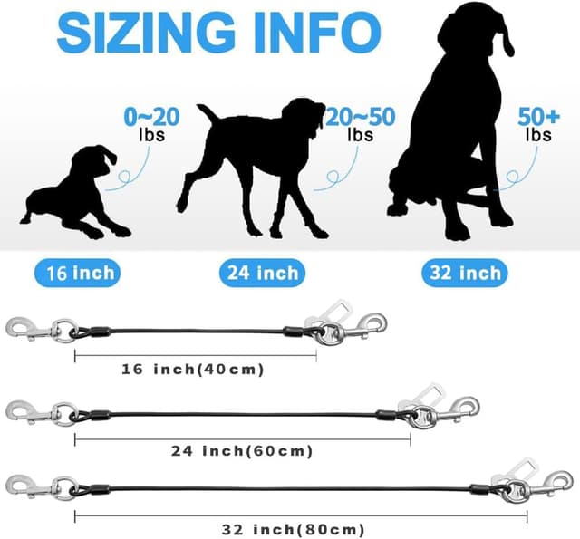 Thumbnail 2 de Mi Metty Dog Car Seatbelt 40 cm leash