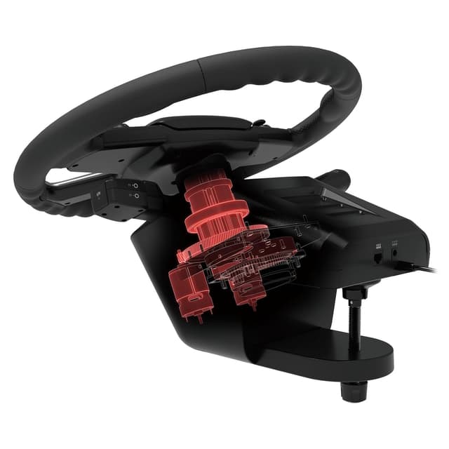 Detalle 2 de Hori Force Feedback Truck Control System für PC (Windows 11/10) – LKW-Lenkrad, 40 cm, 1.800° Rotation und Schaltmodul