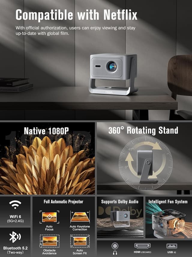 Thumbnail 2 de VISSPL Smart 4K Projector 2200 ANSI