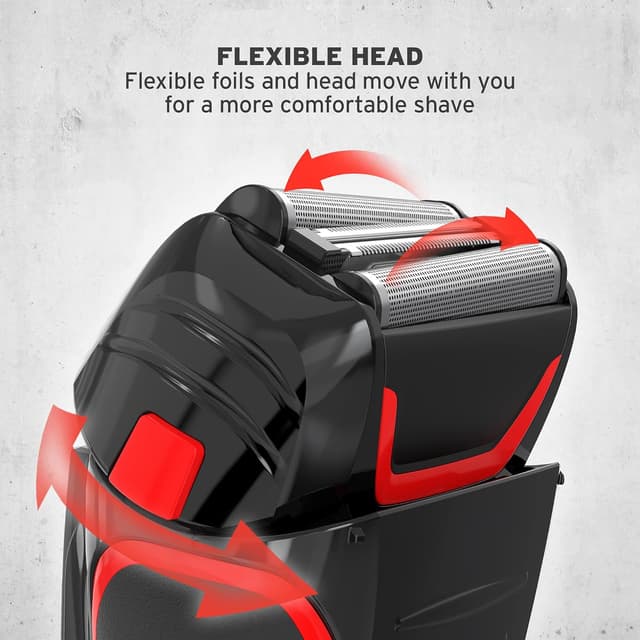 Detalle 2 de Wahl Clean and Close Plus men’s electric shaver with Flex Foil and precision trimmer