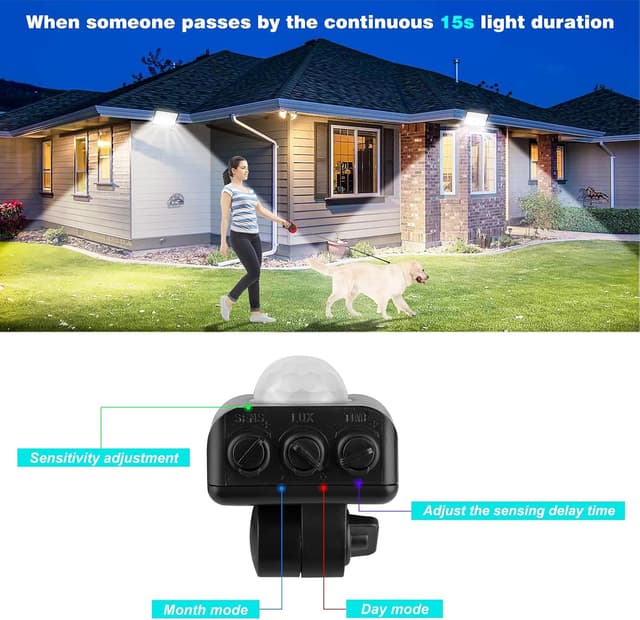 Detalle de T-SUN 100W security floodlight sensor