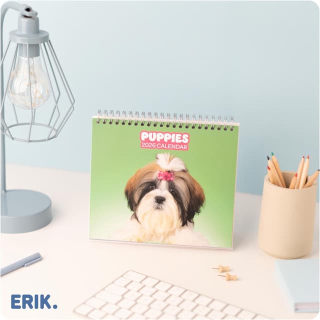 Thumbnail 4 de Grupo Erik Calendario sobremesa 2026 Perros 19,5×16,5 cm 🗓