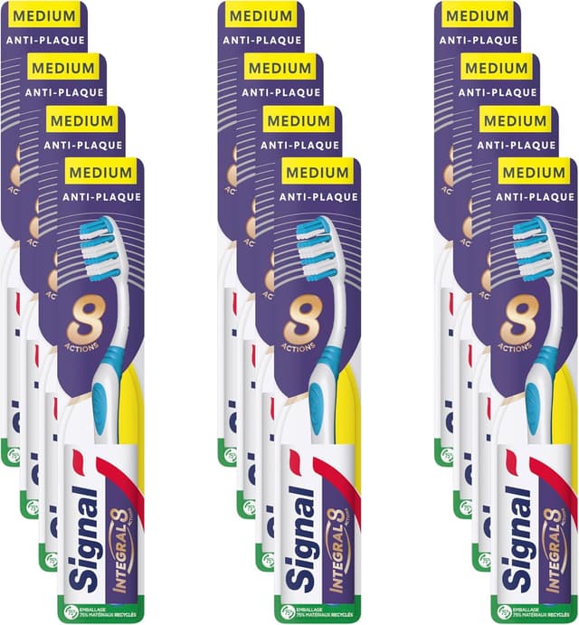 Thumbnail 6 de Signal Integral 8 Brosse à dents Soin complet lot de 12 🪥