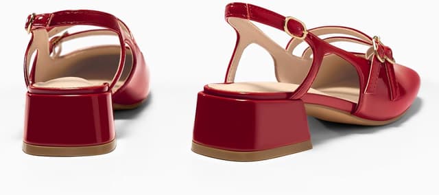 Detalle 2 de Coutgo Mary Jane Slingback 1.65in Heels 🎀